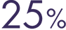 25％