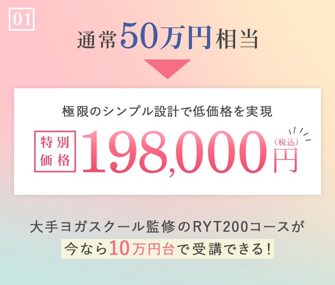 通常50万円相当。特別価格198，000円
