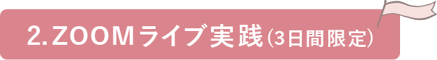 Zoomライブ実践